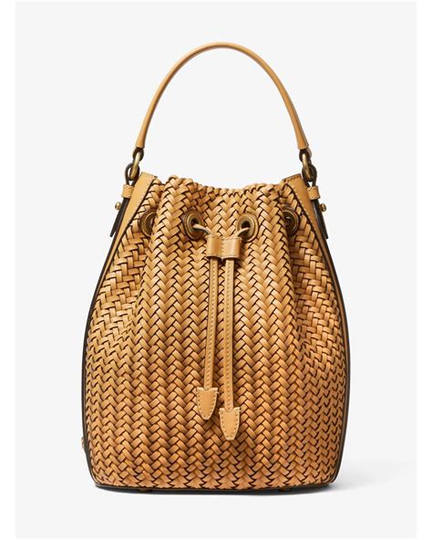 brooklyn small woven leather tote michael kors|MICHAEL Michael Kors Totes Handbags .